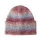 Knitted Cap With Bold Line Gradient Color