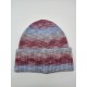 Knitted Cap With Bold Line Gradient Color