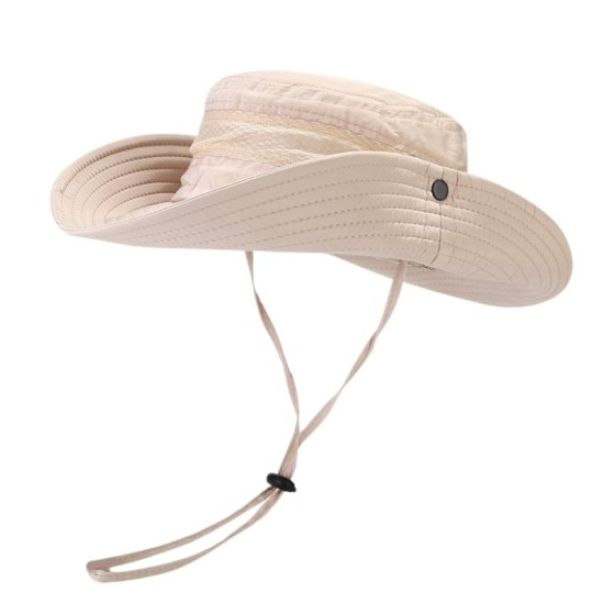 BEIGE BREATHABLE FISHERMAN HAT