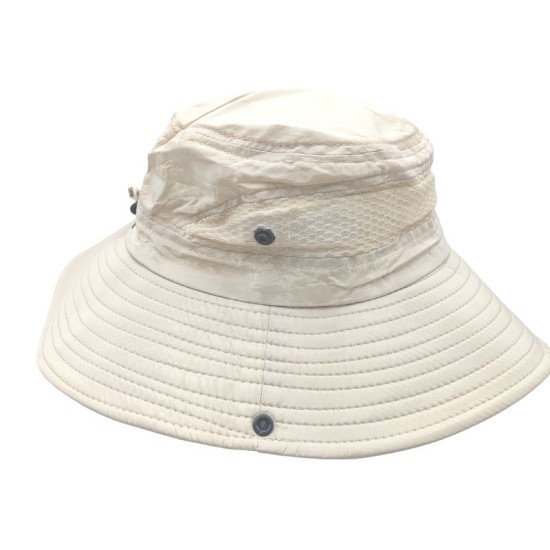 BEIGE BREATHABLE FISHERMAN HAT