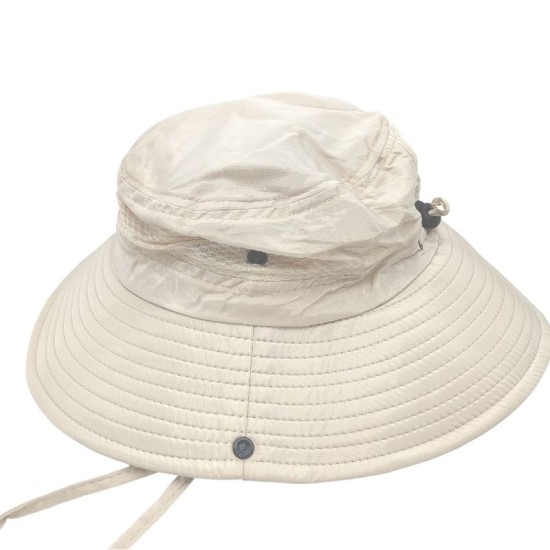 BEIGE BREATHABLE FISHERMAN HAT