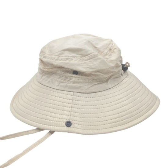 BEIGE BREATHABLE FISHERMAN HAT