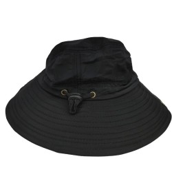 BLACK BREATHABLE FISHERMAN HAT