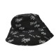 Black embroidered visor